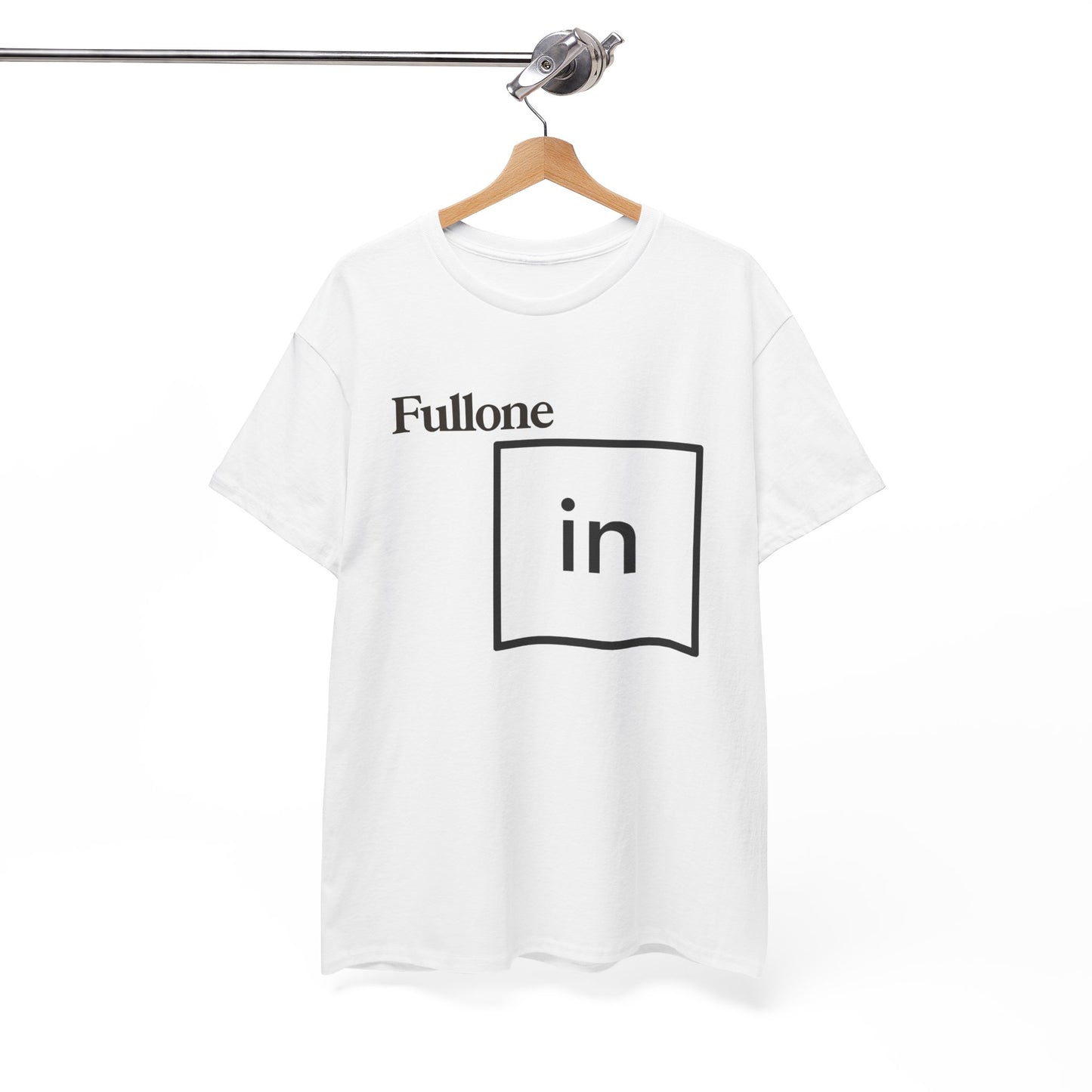 Fullone "in" Graphic Tee — Minimalist Wordplay T-Shirt