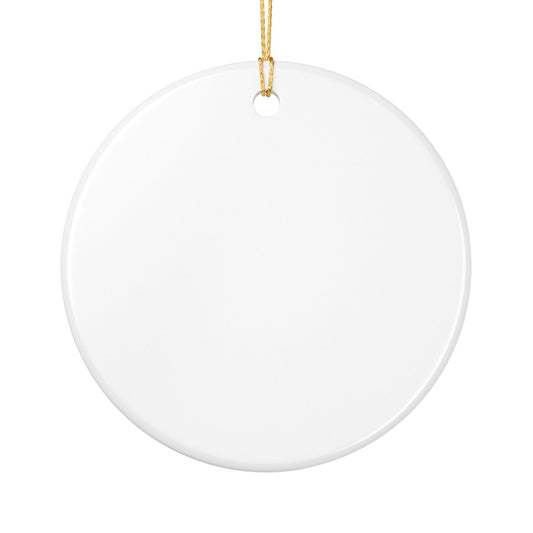 Smiley 'Fultone' Ceramic Ornament — Graffiti-Style Holiday Decoration