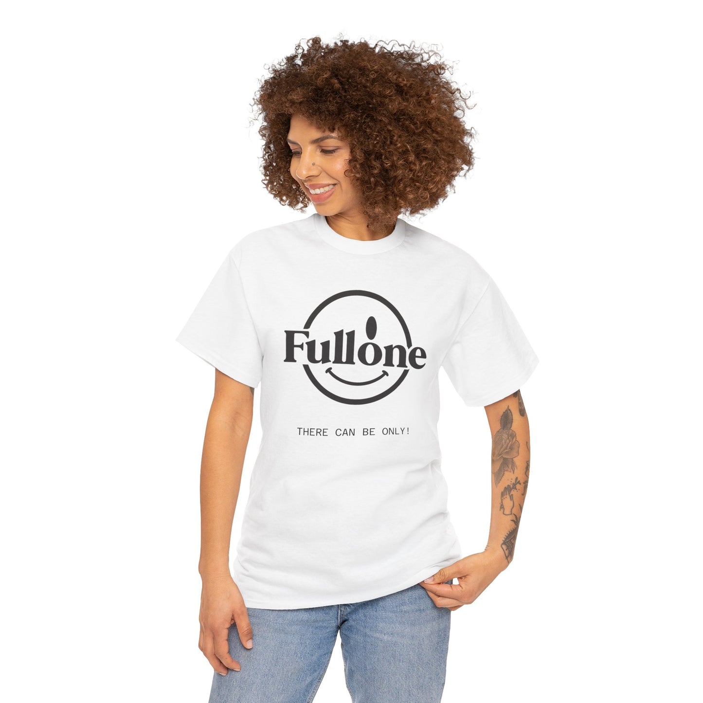 Fullone Smile Logo T-Shirt — Minimalist Graphic Tee (“There Can Be Only 1”)