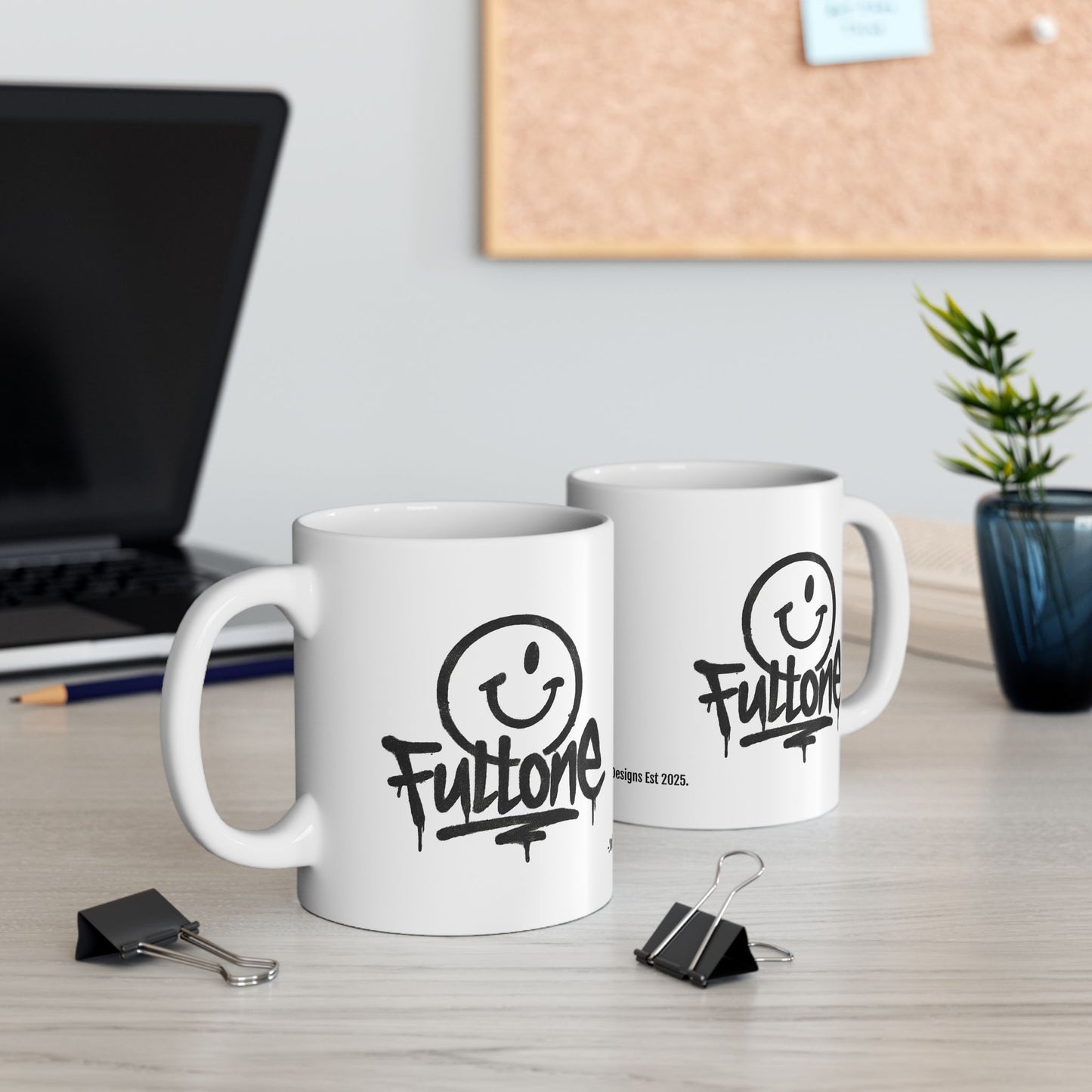 Ceramic Mug - 'Fullone' Graffiti Logo Coffee Cup (11oz & 15oz)