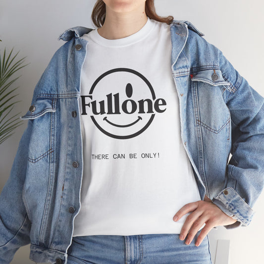 Fullone Smile Logo T-Shirt — Minimalist Graphic Tee (“There Can Be Only 1”)