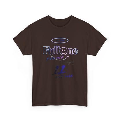 FullOne '11' Graphic Tee – Minimal Pastel Logo T-Shirt