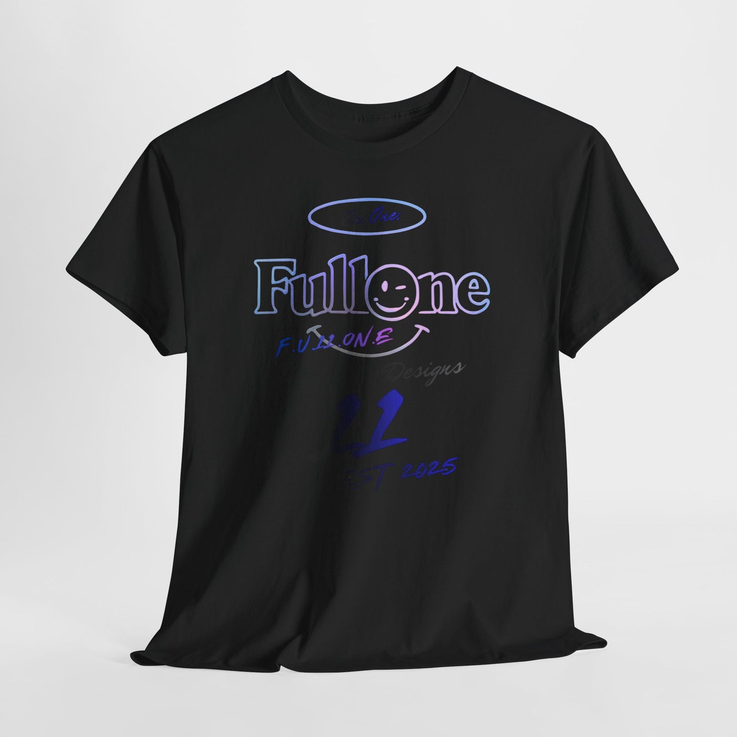 Fullone Graphic Tee — Retro Neon Logo T‑Shirt