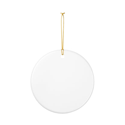 Smiley 'Fultone' Ceramic Ornament — Graffiti-Style Holiday Decoration