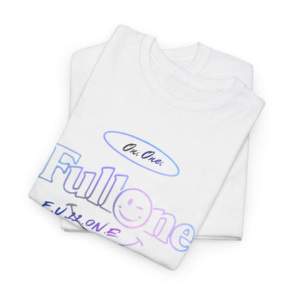 FullOne '11' Graphic Tee – Minimal Pastel Logo T-Shirt