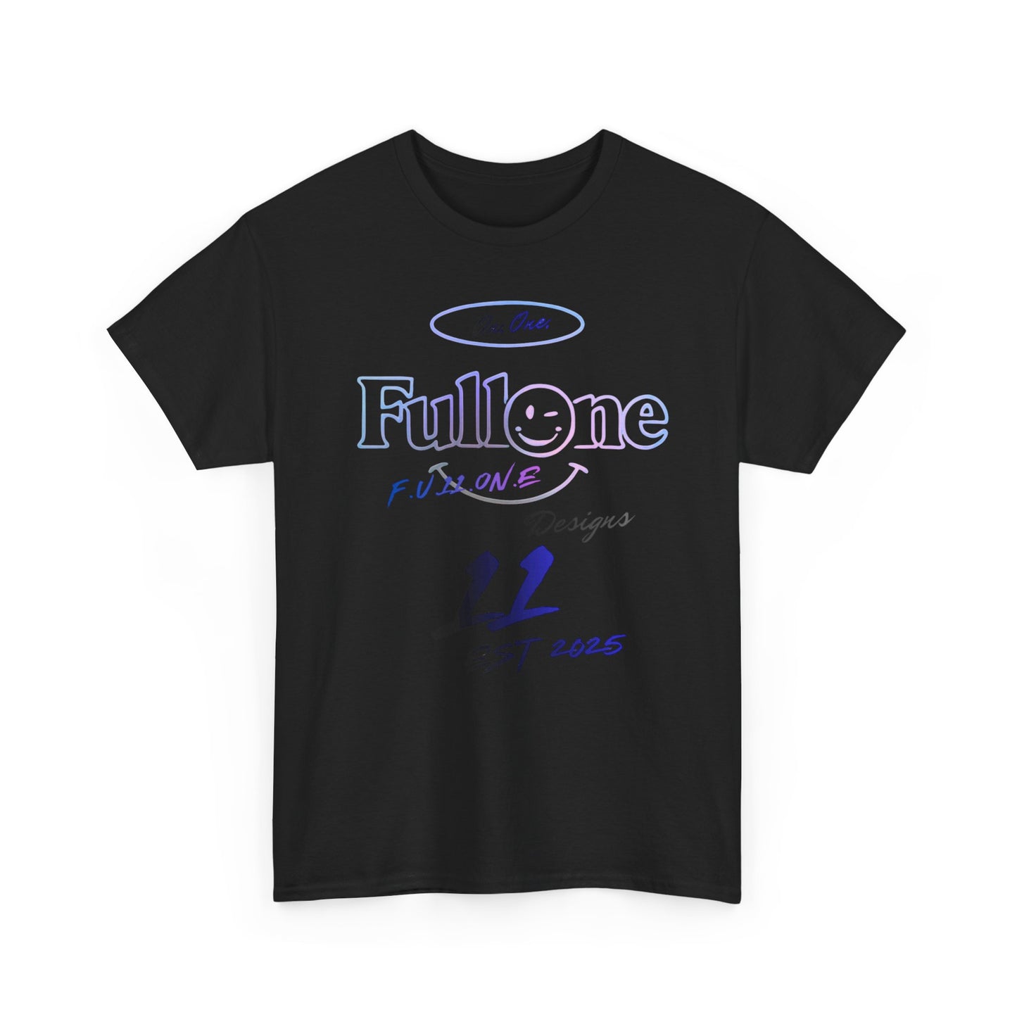 Fullone Graphic Tee — Retro Neon Logo T‑Shirt